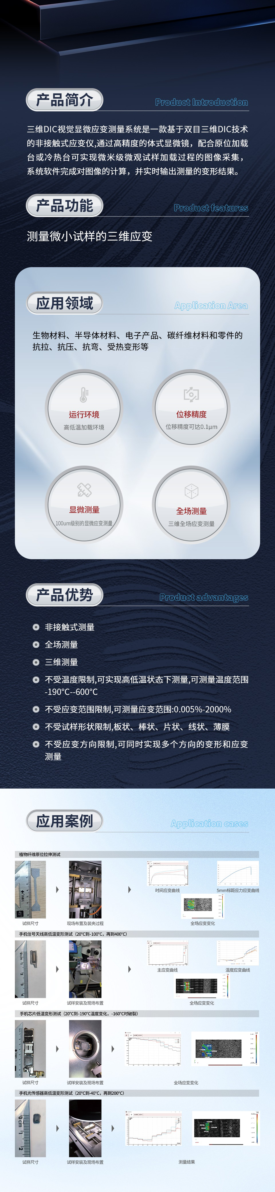 三维DIC视觉显微应变测量系统系列
